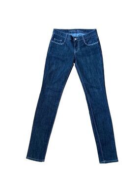 GUESS by Marciano black skinny jeans low rise Incrusted crystal luxury size 24